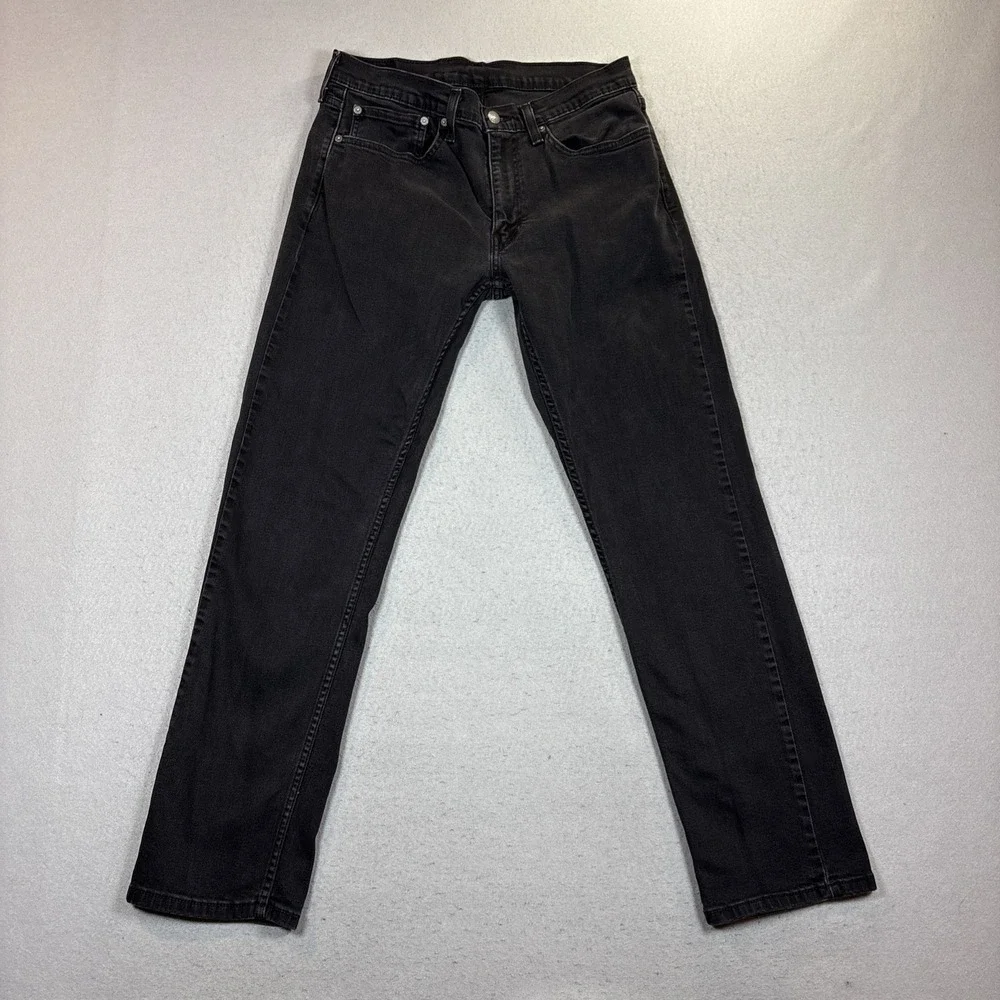 Levi's 559 Mens Relaxed Straight Fit Jeans 34X34 (33x31)‎ Black Stretch Denim